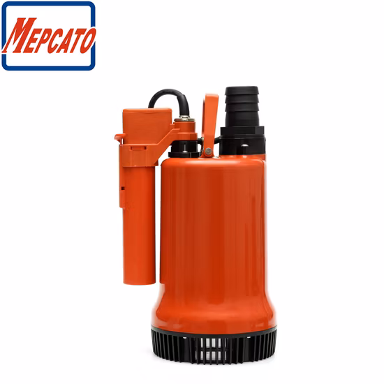 400W Large Flow Utility Non-Clogging Sea Water Supply Fish Farm Fishponds Circulation Plastic Centrifugal Submersible Water Pump with Float Switch
