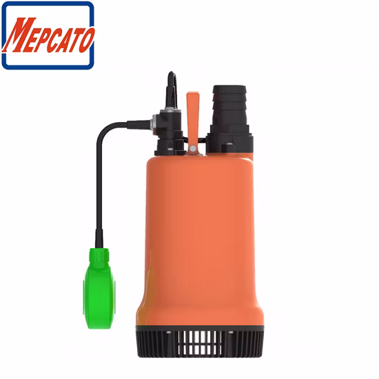 400W Large Flow Utility Non-Clogging Sea Water Supply Fish Farm Fishponds Circulation Plastic Centrifugal Submersible Water Pump with Float Switch